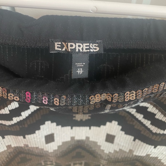 EXPRESS sequin mini skirt size XS - Picture 3 of 4